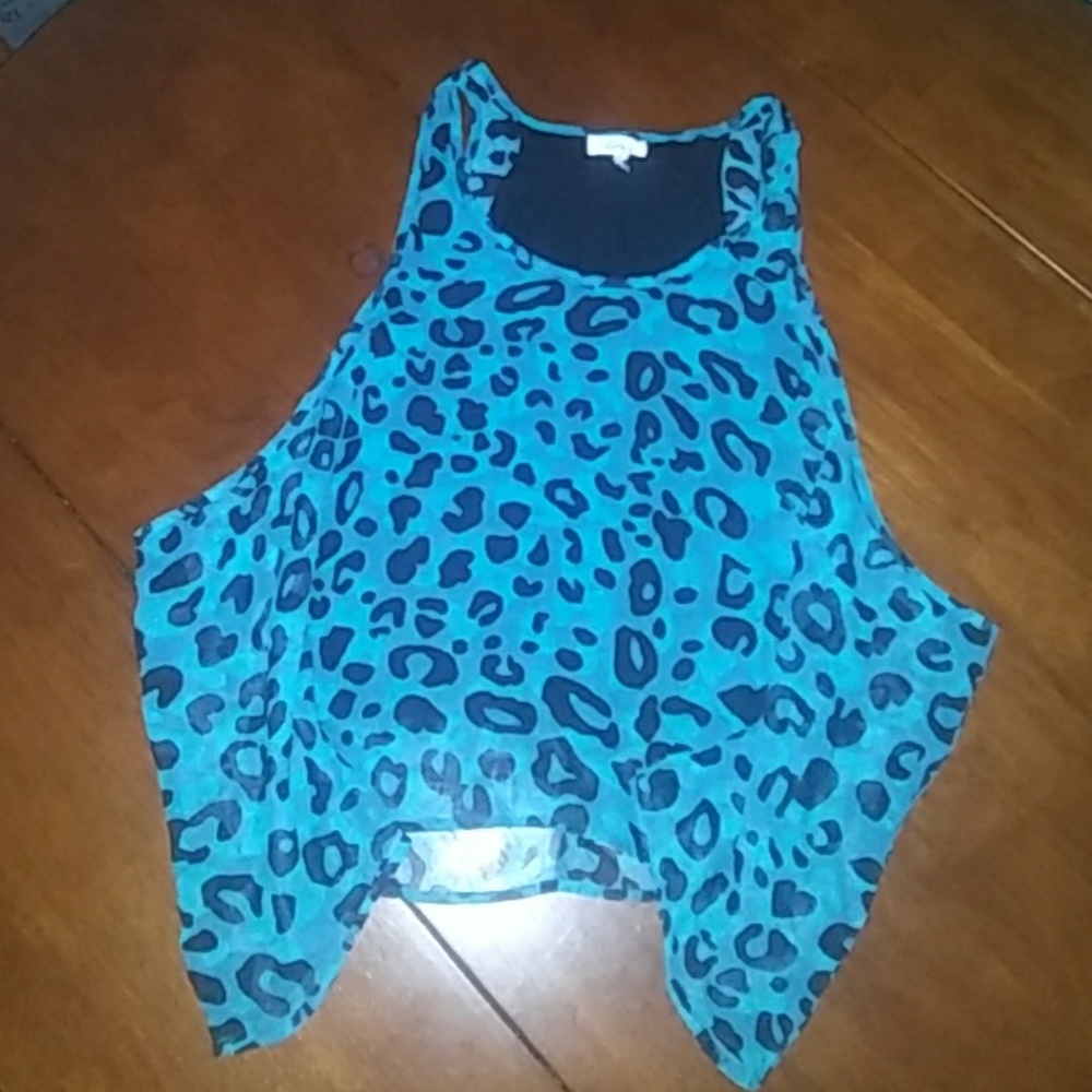 Leopard print tank top